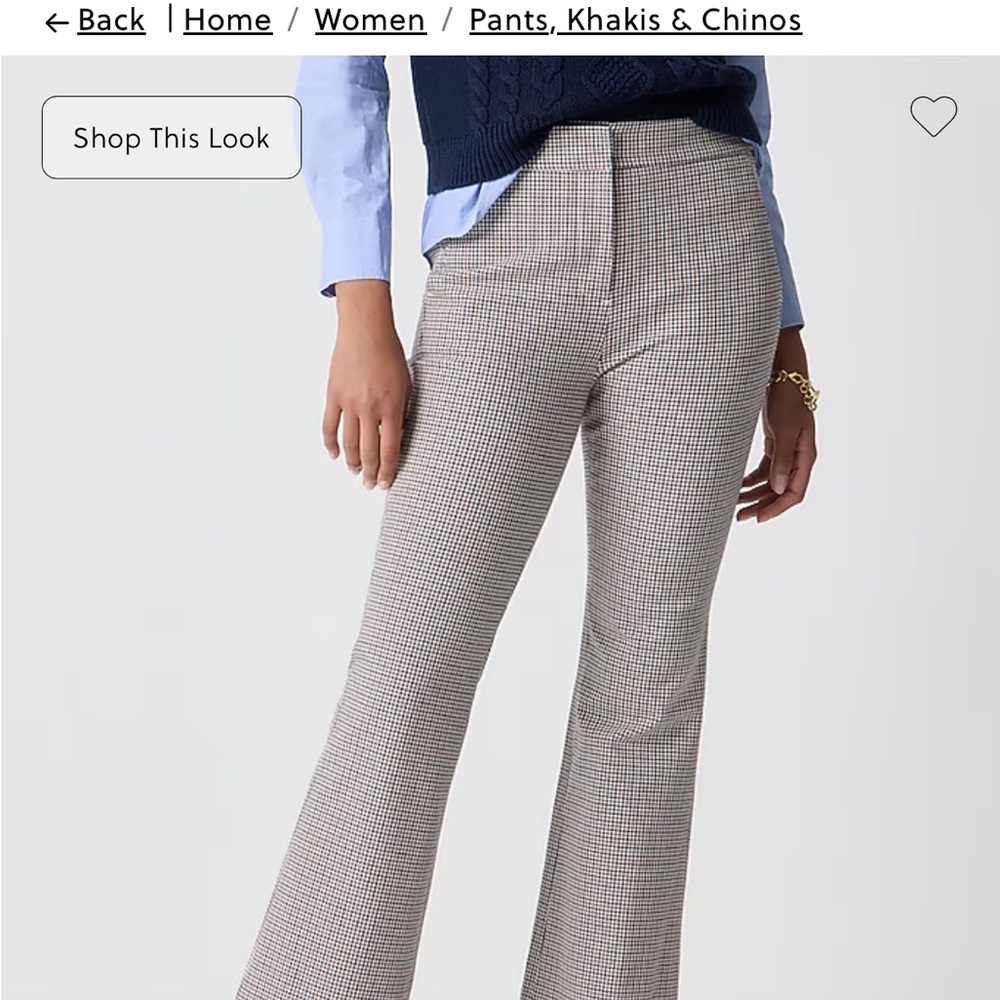 J Crew Factory Kelsey Kickout Flare-out Pants, size 6.